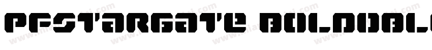 PFStargate BoldObliq字体转换